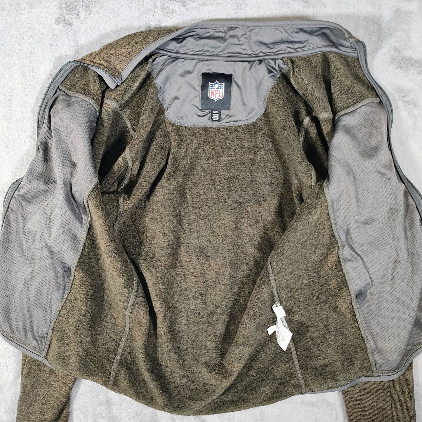 NFL G-III Apparel NFL Pittsburgh Steelers Full-Zip Brown Fleece Jacket (Small)