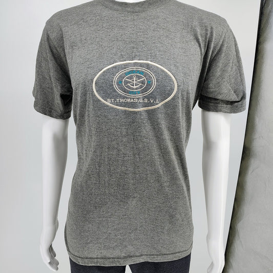 Supreme Resort Wear Ocean City St. Thomas Virgin Islands Embroidered T-Shirt (M)