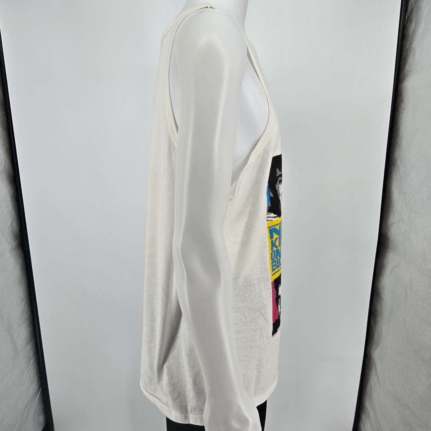 Vintage 1989 America's Finest New Kids On The Block Pop Art Graphic Tank Top (L)