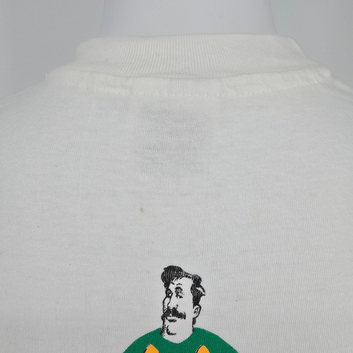Vintage 1990s Hanes Beefy-T White Texas Lottery Pick 3 Promo T-Shirt (L)
