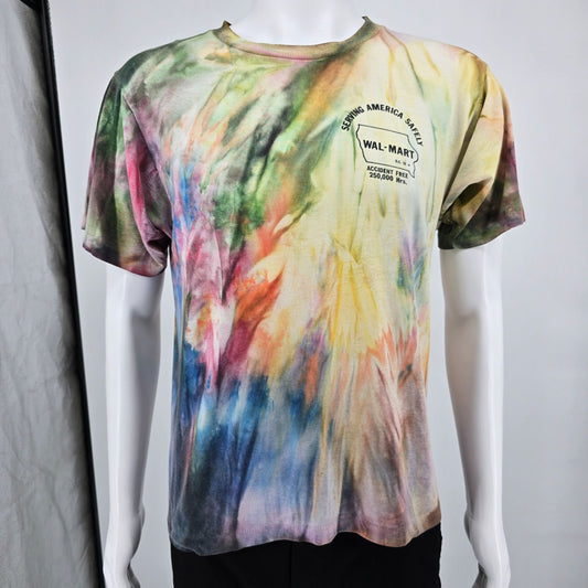 Vintage 1980s Walmart Distribution Center Mount Pleasant, IA Tie-Dye T-Shirt (M)