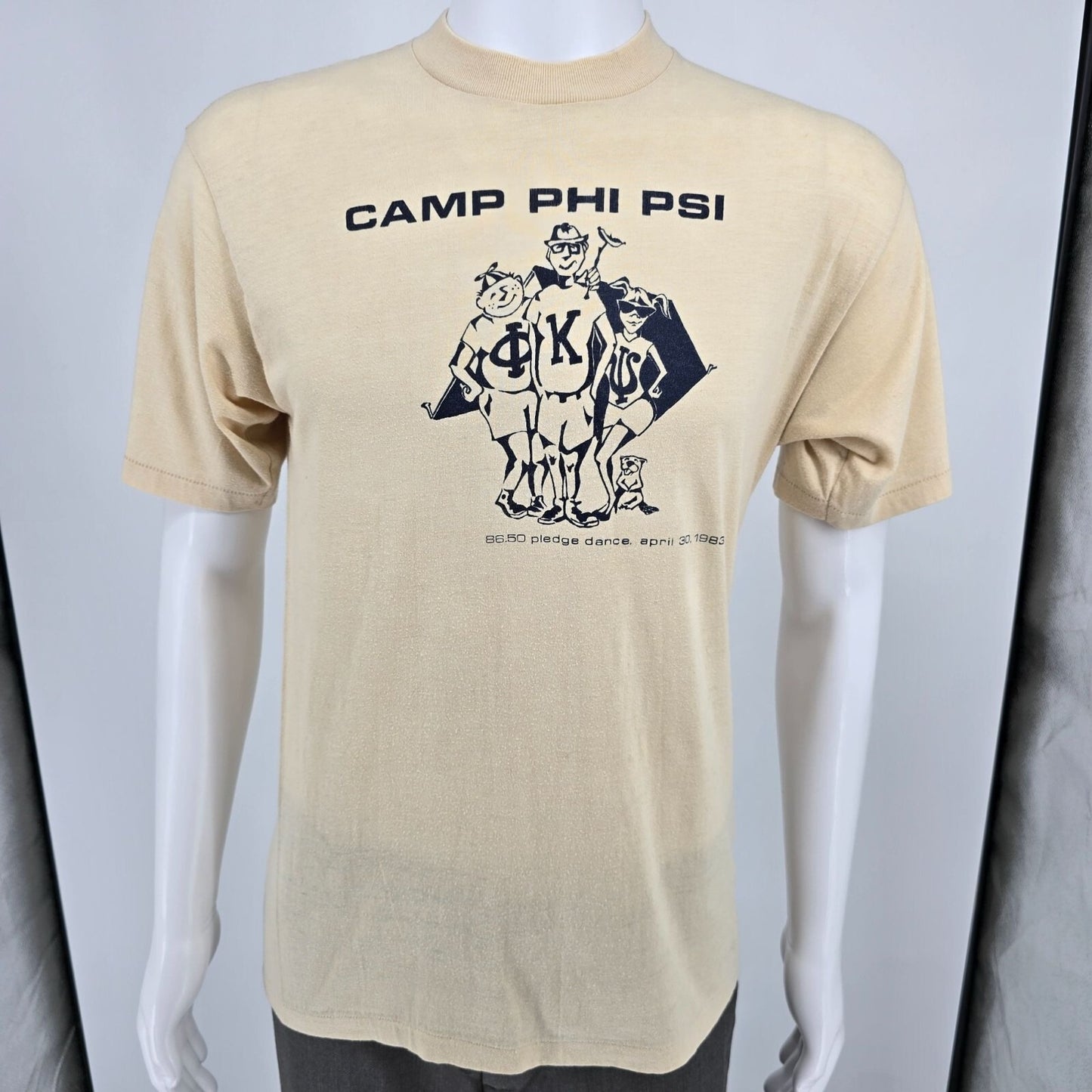 Vintage 1983 Phi Kappa Psi Camp Phi Psi Pledge Dance Single Stitch T-Shirt (M)