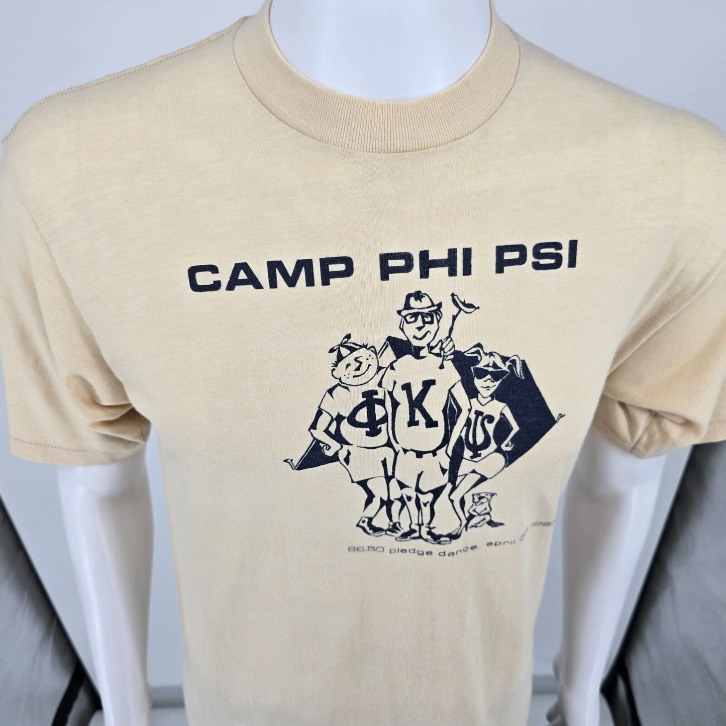 Vintage 1983 Phi Kappa Psi Camp Phi Psi Pledge Dance Single Stitch T-Shirt (M)