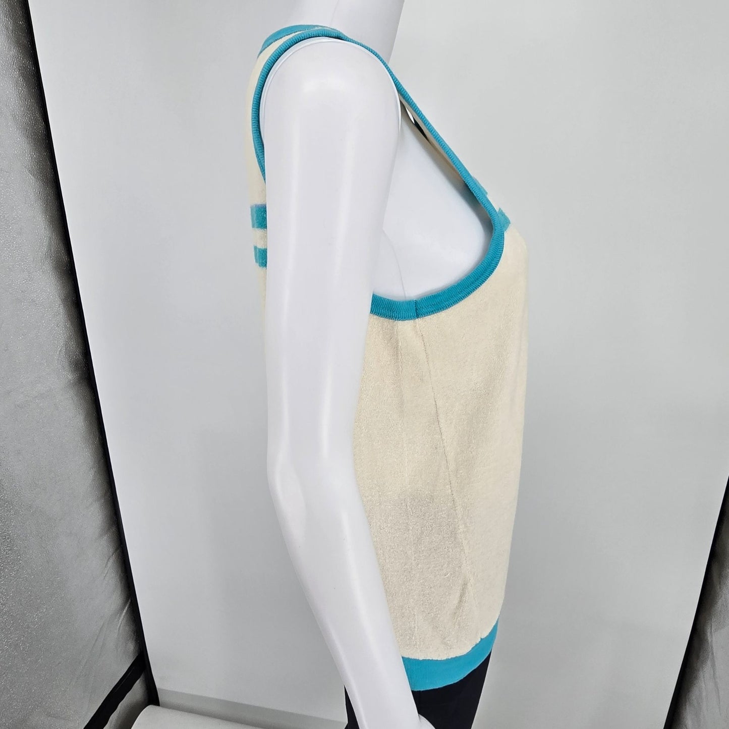 Vintage 1970s Doggon'its Women's Sleeveless Pullover Terry Cloth Tank Top (M)