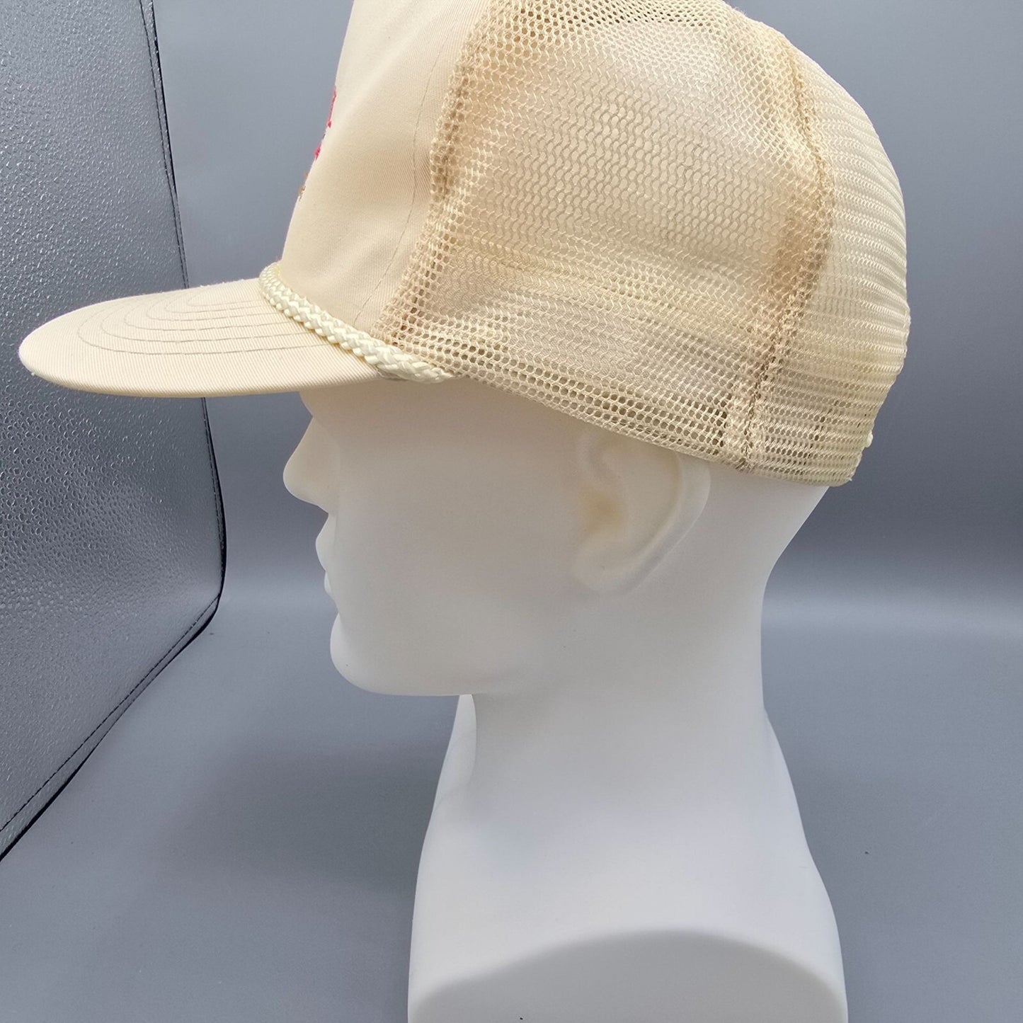 VTG Superstition Contracting Arizona Five-Panel Twill Front Beige Trucker Hat