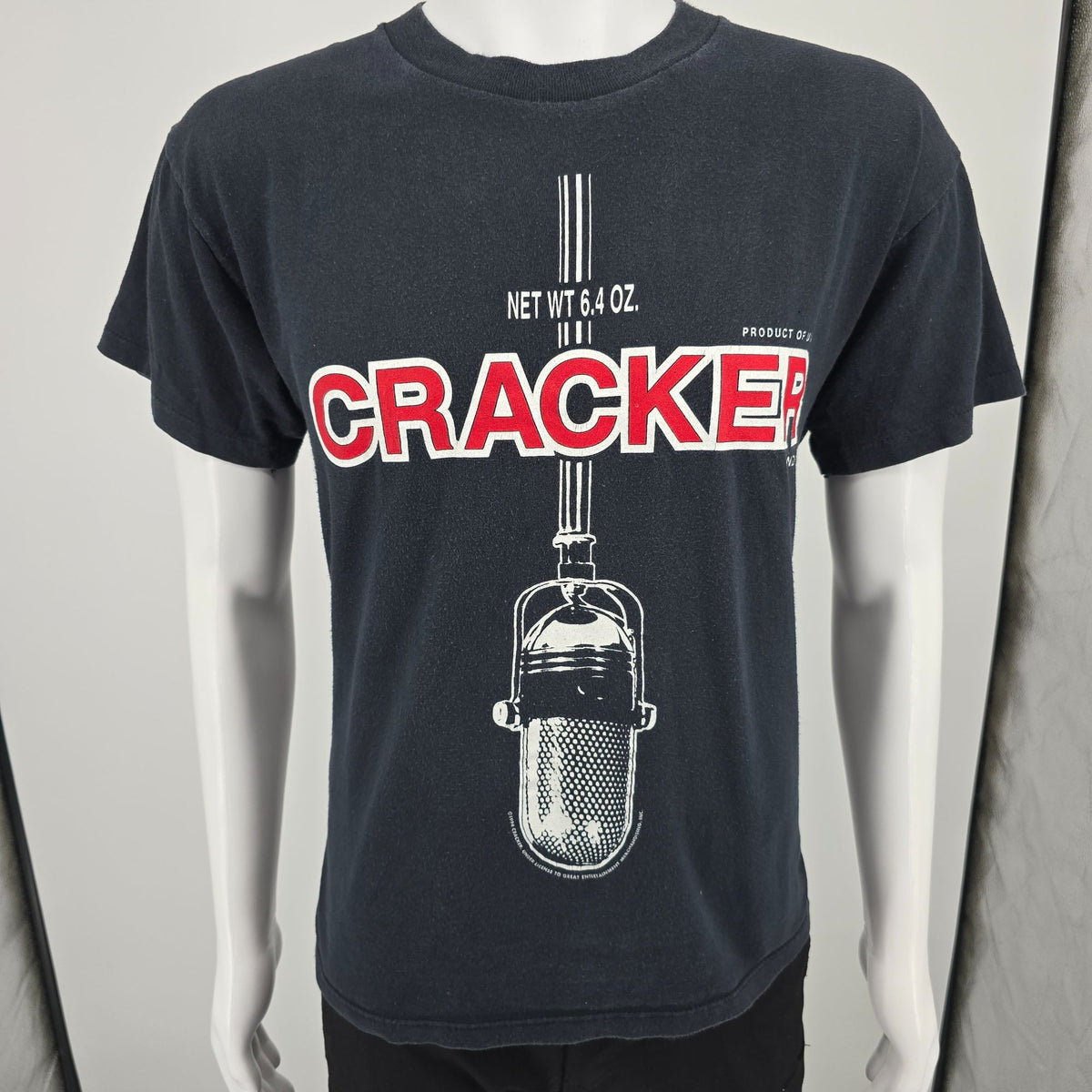 Vintage 1994 Cracker Kerosene Hat Era Microphone Graphic Band T-Shirt (L)
