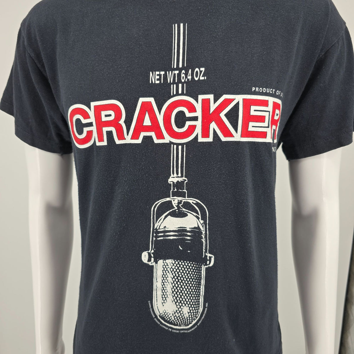 Vintage 1994 Cracker Kerosene Hat Era Microphone Graphic Band T-Shirt (L)