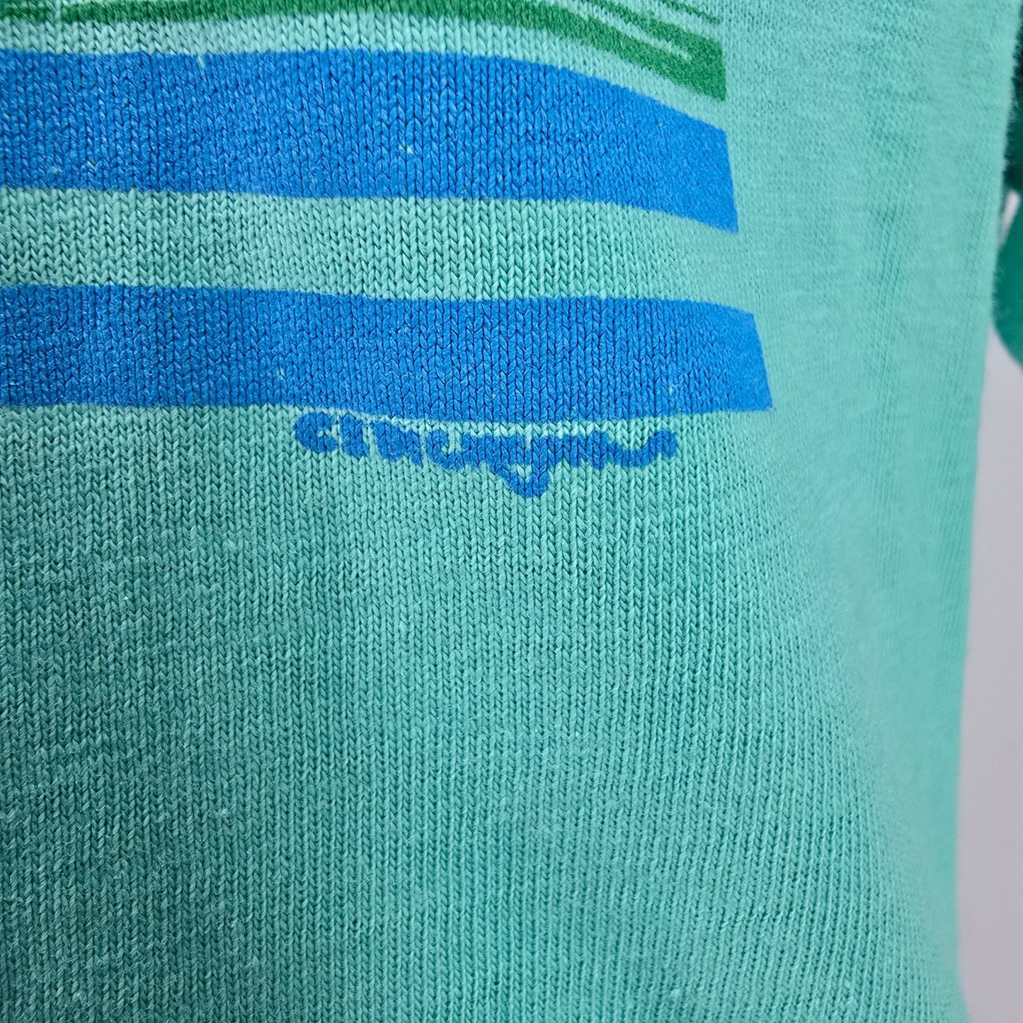 Vintage 1980s Hanes Beefy-T Seafoam Green Hawaii Tourist T-Shirt (L/XL) *Flaws