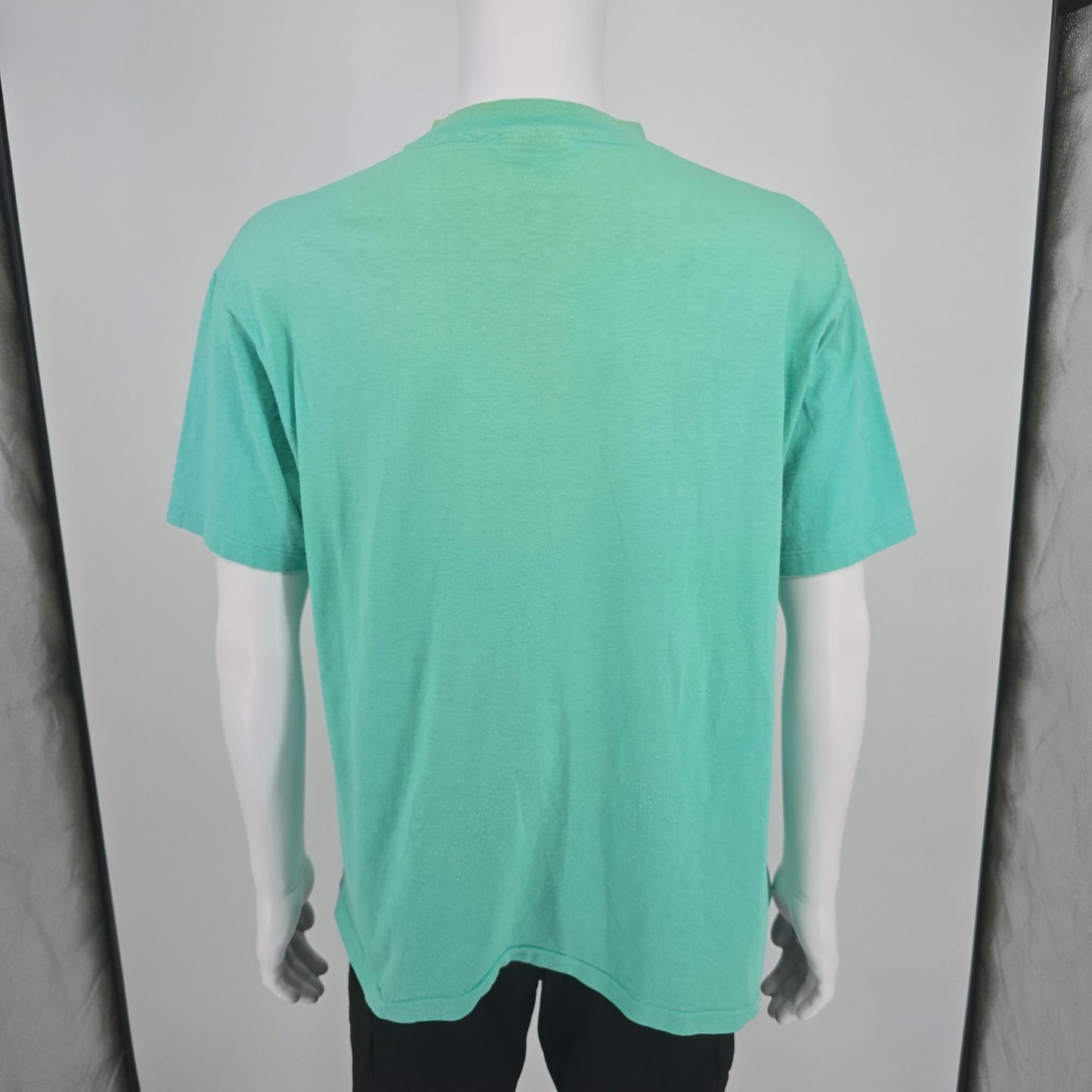 Vintage 1980s Hanes Beefy-T Seafoam Green Hawaii Tourist T-Shirt (L/XL) *Flaws