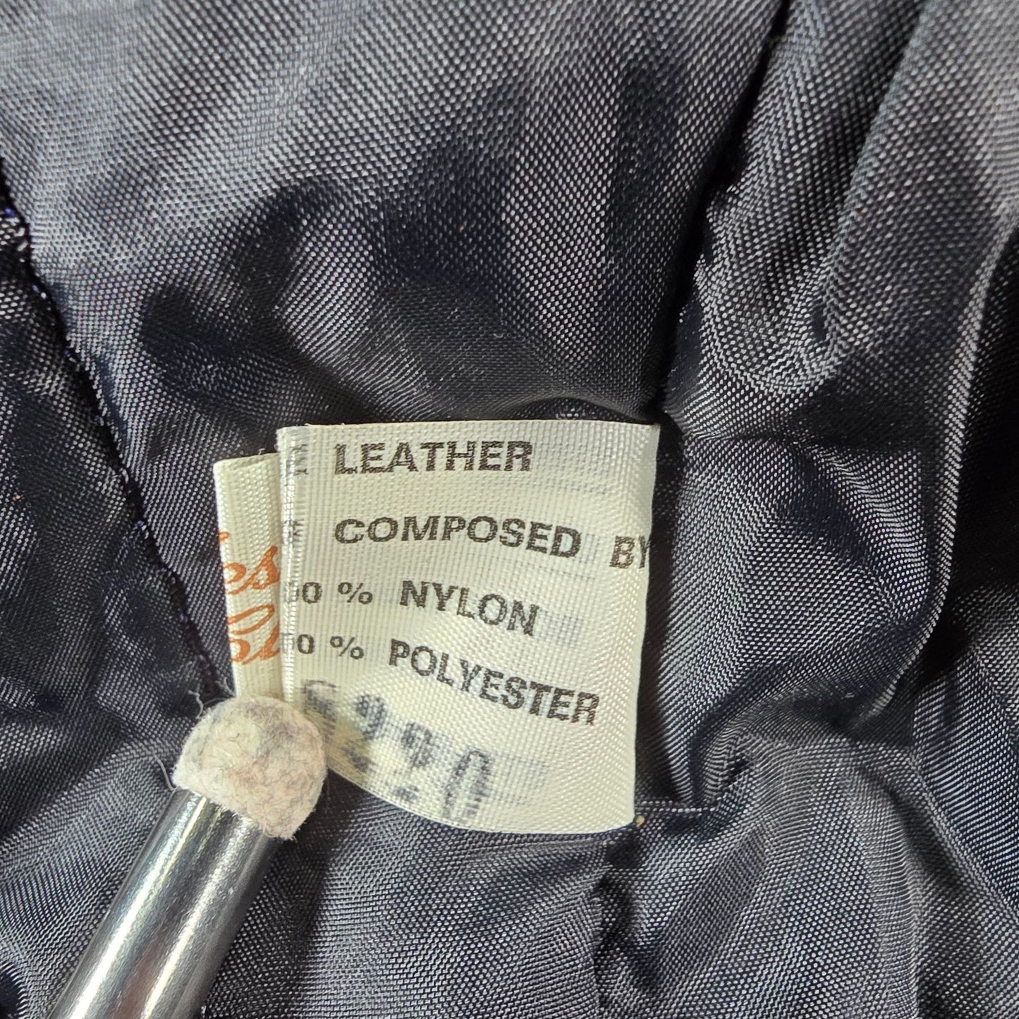 Vintage 1980s Oleg Cassini Mens Double Breasted Black Leather Jacket (Size 40/M)