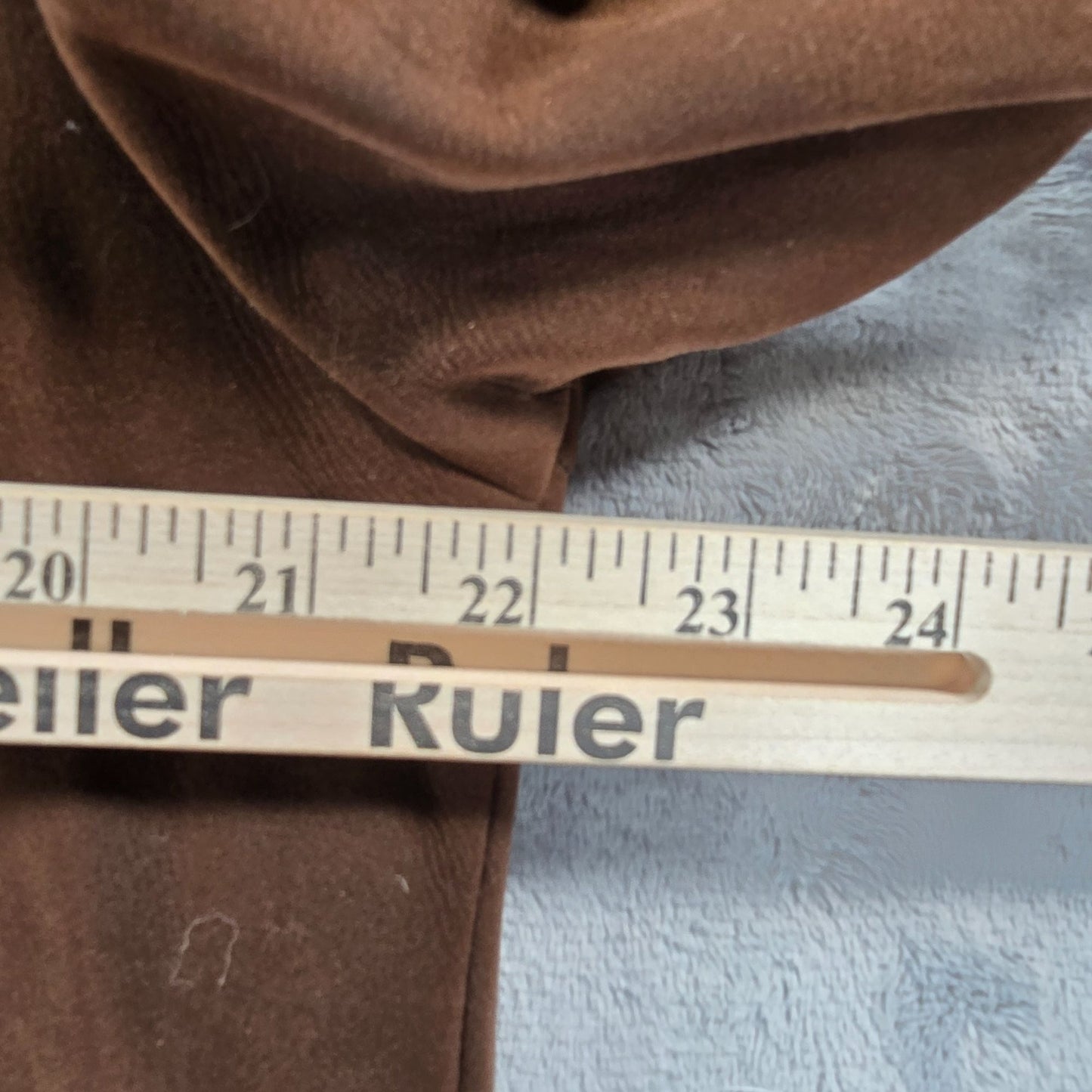 Vintage 1960s Brown Velveteen Coat w/ Leopard Print Faux Fur Lining (L) *Fair