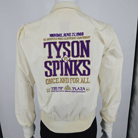 Vintage 1988 Tyson vs Spinks "Once and For All" Championship Fight Jacket (M)