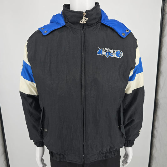 Vintage 1990s Logo Athletic NBA Orlando Magic Hooded Jacket (Youth XL) *Flaw