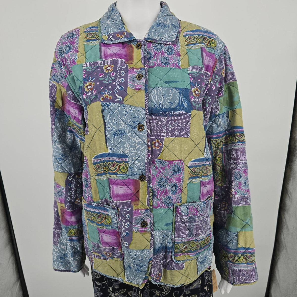 Deadstock NWT Vintage 1990s Anna and Frank Reversible Lightweight Silk Jacket (M)
