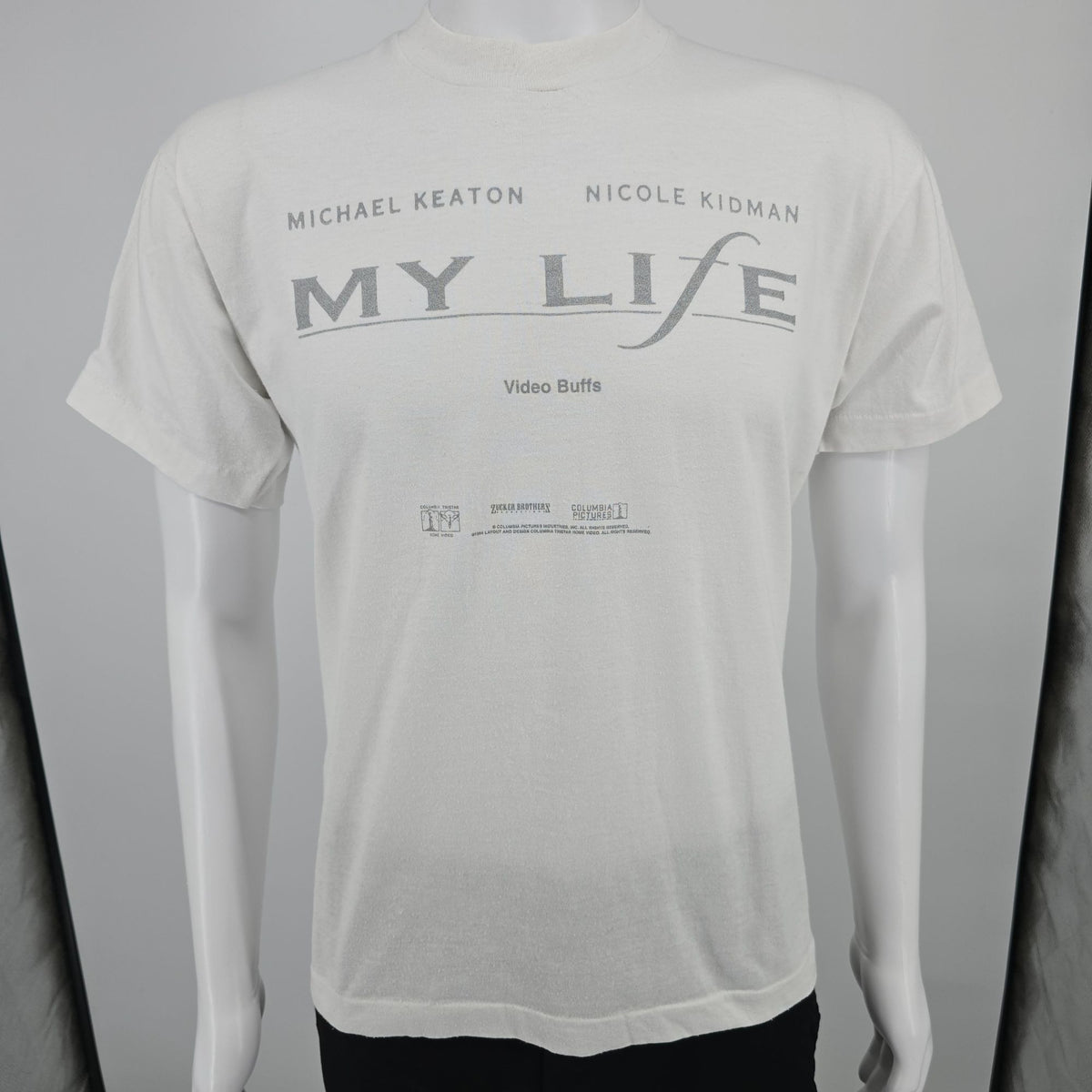 Vintage 1994 My Life Michael Keaton/Nicole Kidman Movie VHS Release T-Shirt (L)