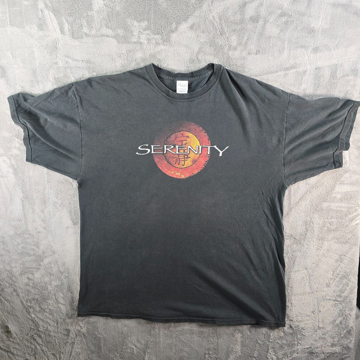 Vintage 2000s M&O Knits HeavyWeight Serenity Firefly Movie T-Shirt (XXL) *Flaws