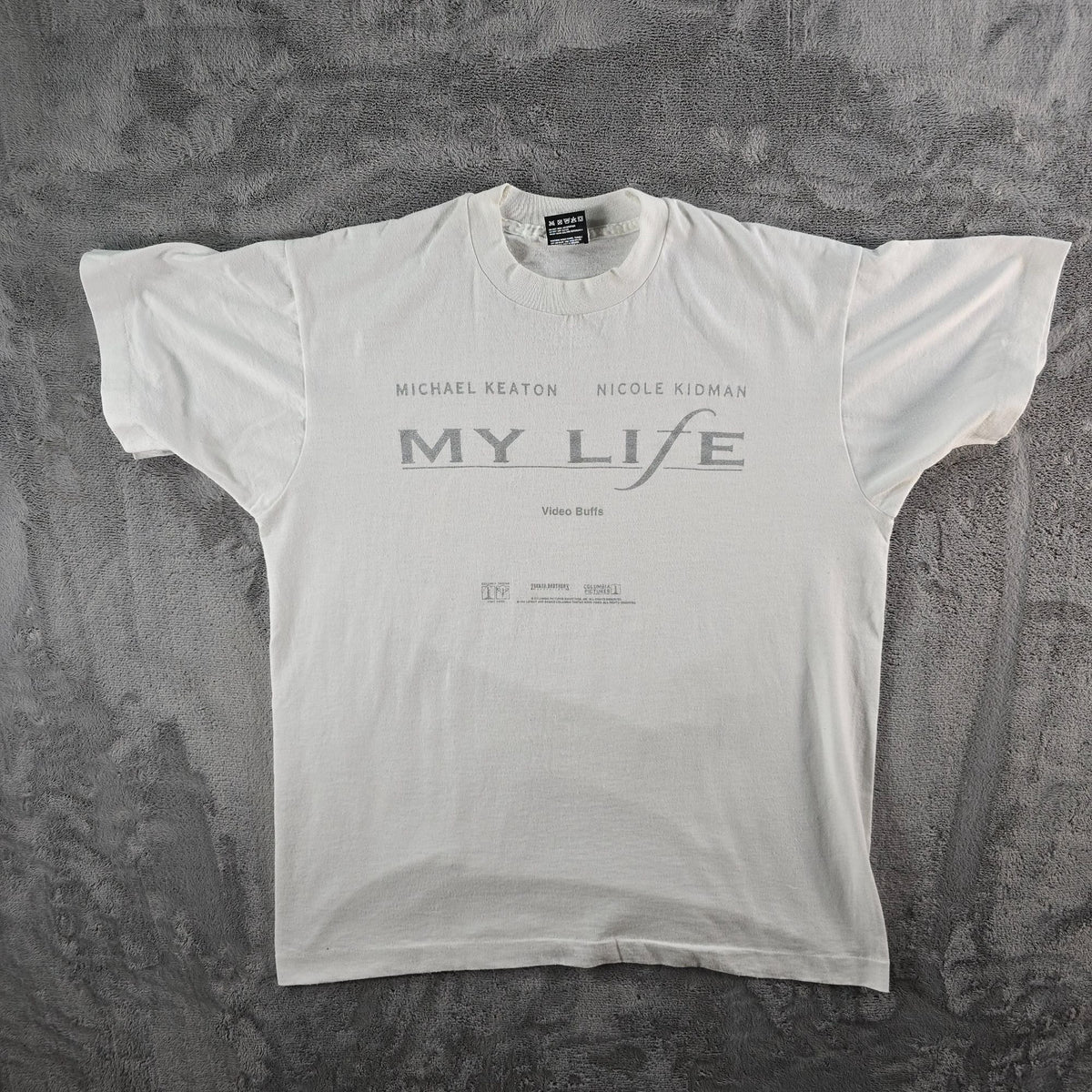 Vintage 1994 My Life Michael Keaton/Nicole Kidman Movie VHS Release T-Shirt (L)