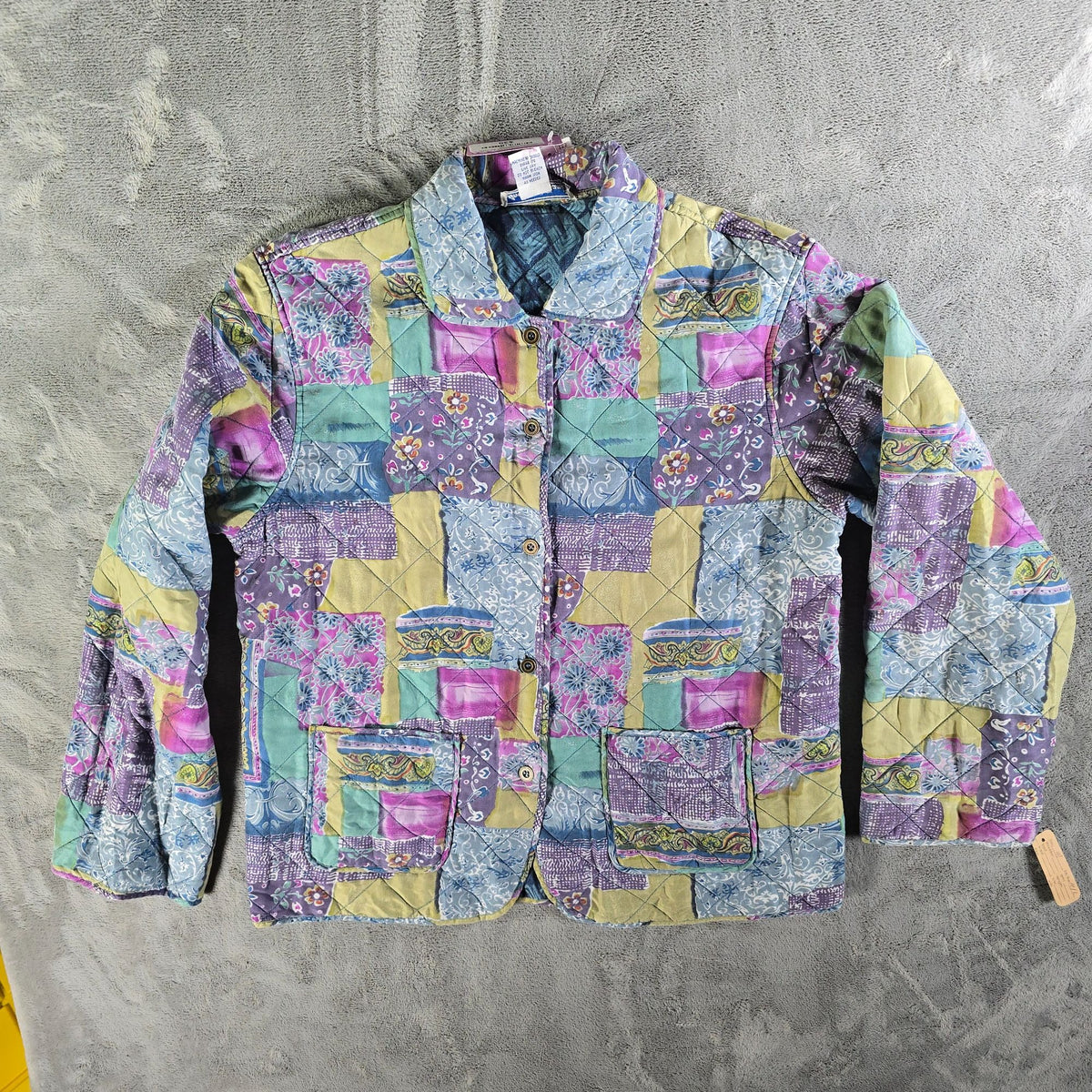 Deadstock NWT Vintage 1990s Anna and Frank Reversible Lightweight Silk Jacket (M)
