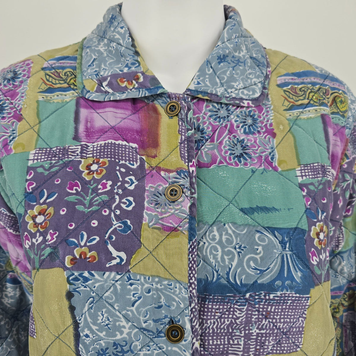 Deadstock NWT Vintage 1990s Anna and Frank Reversible Lightweight Silk Jacket (M)
