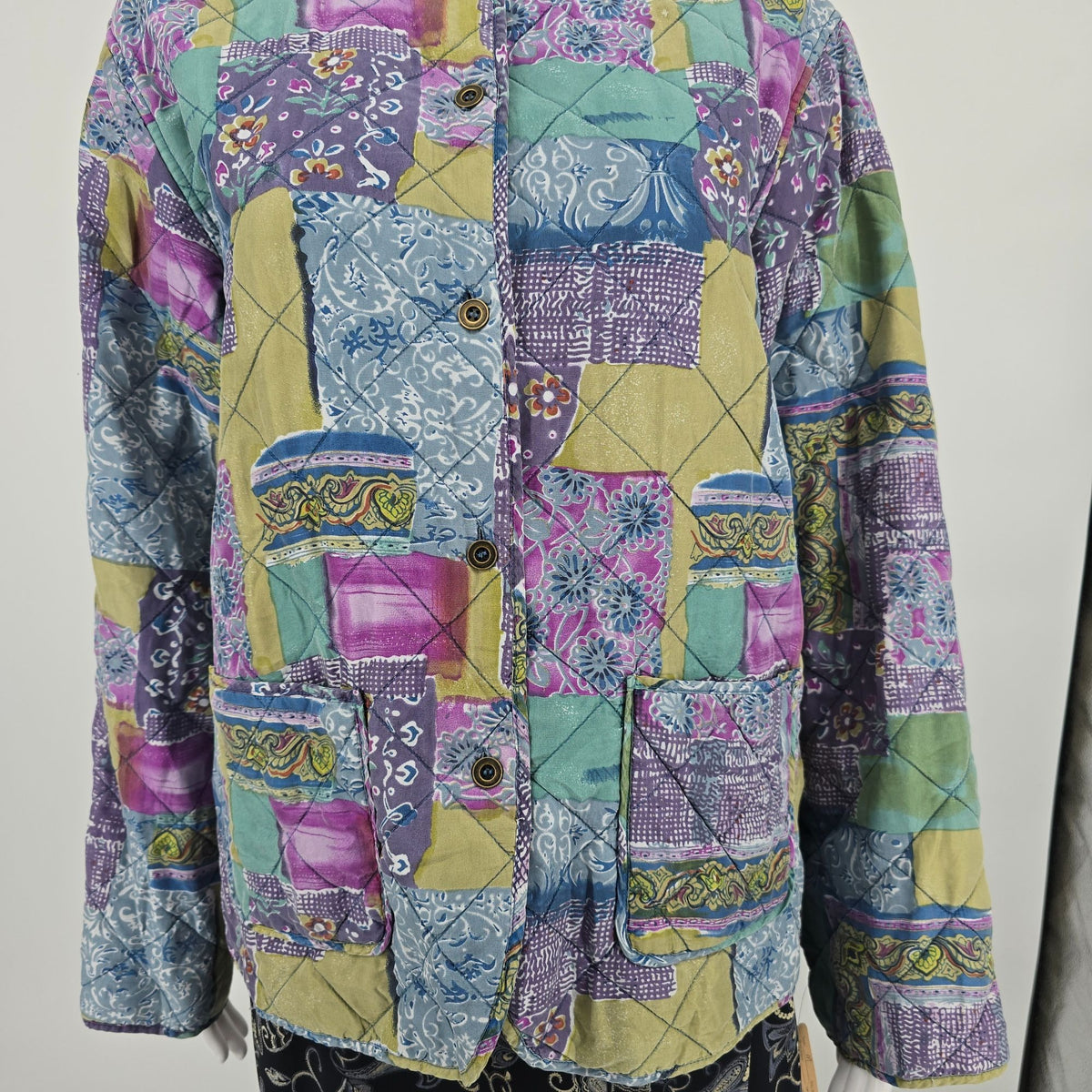 Deadstock NWT Vintage 1990s Anna and Frank Reversible Lightweight Silk Jacket (M)