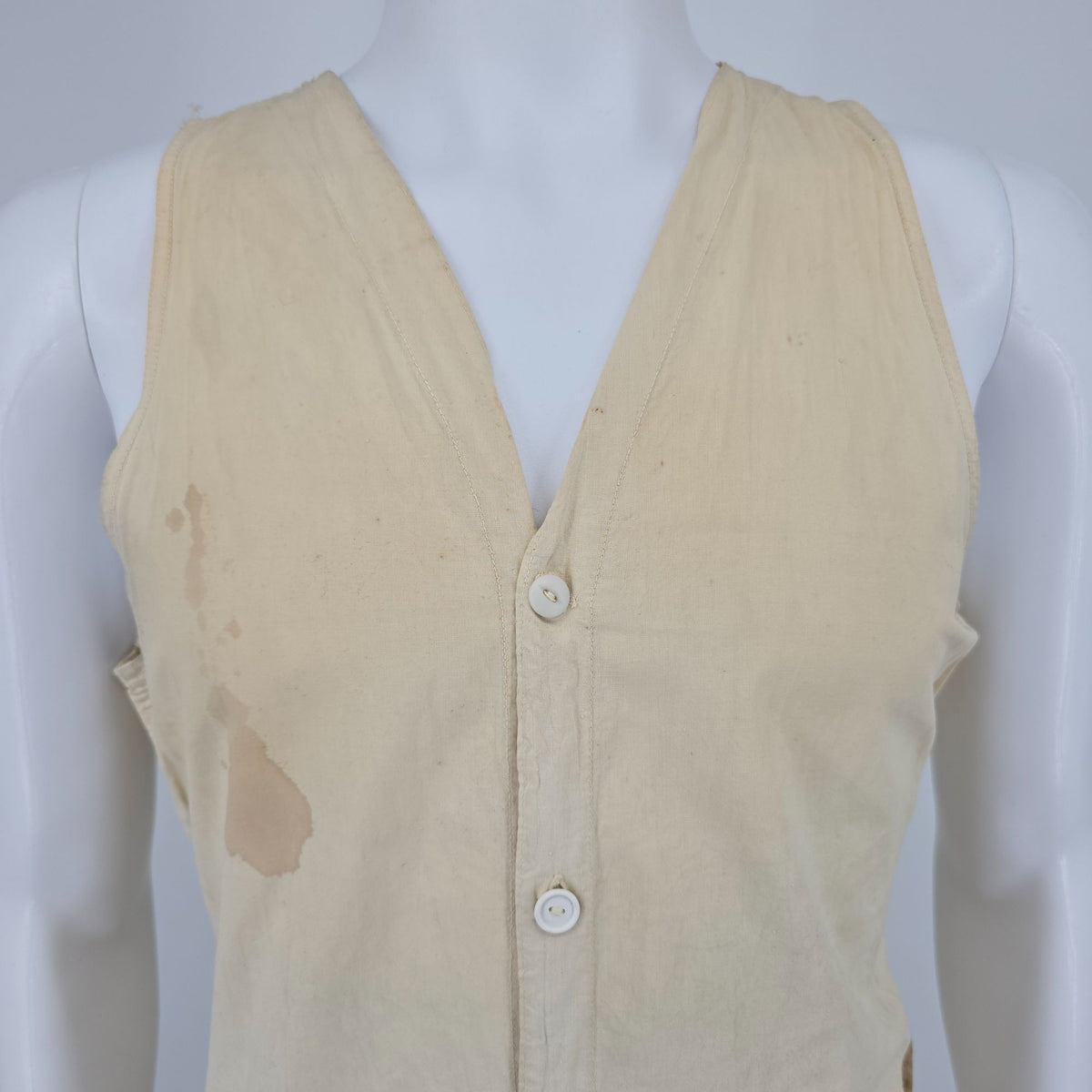 Vintage 1920s Police and Firemen Sleeveless Athletic Union Suit (M) *Damaged
