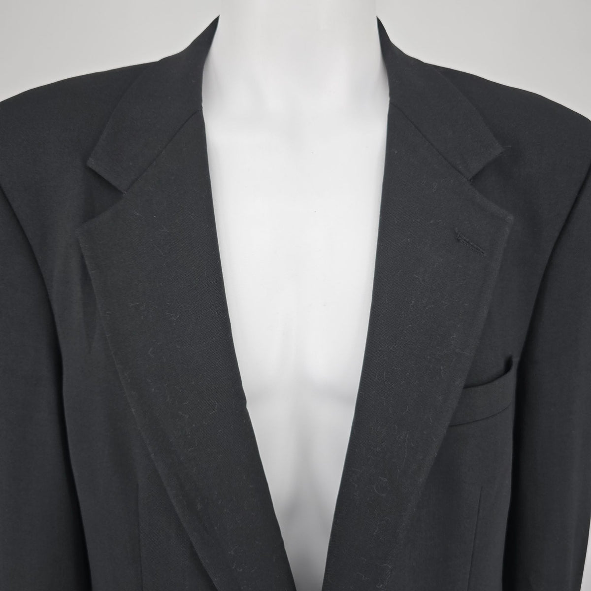 Vintage 1980s Christian Dior Monsieur Black Cambridge Police Blazer (42L) *Flaws