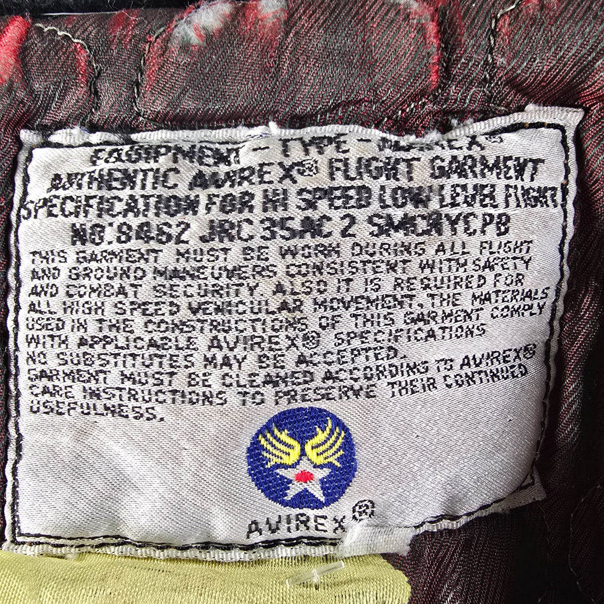 Distressed Vintage 1990s Avirex Leather Yoke Southwestern Blanket Jacket (L)