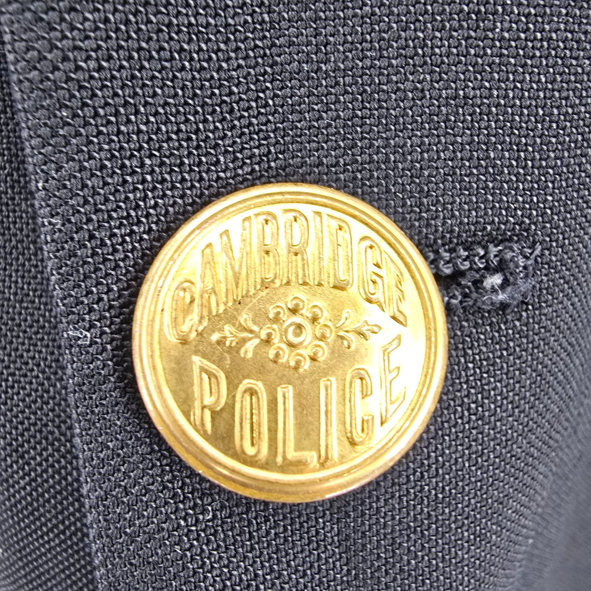Vintage 1980s Christian Dior Monsieur Black Cambridge Police Blazer (42L) *Flaws