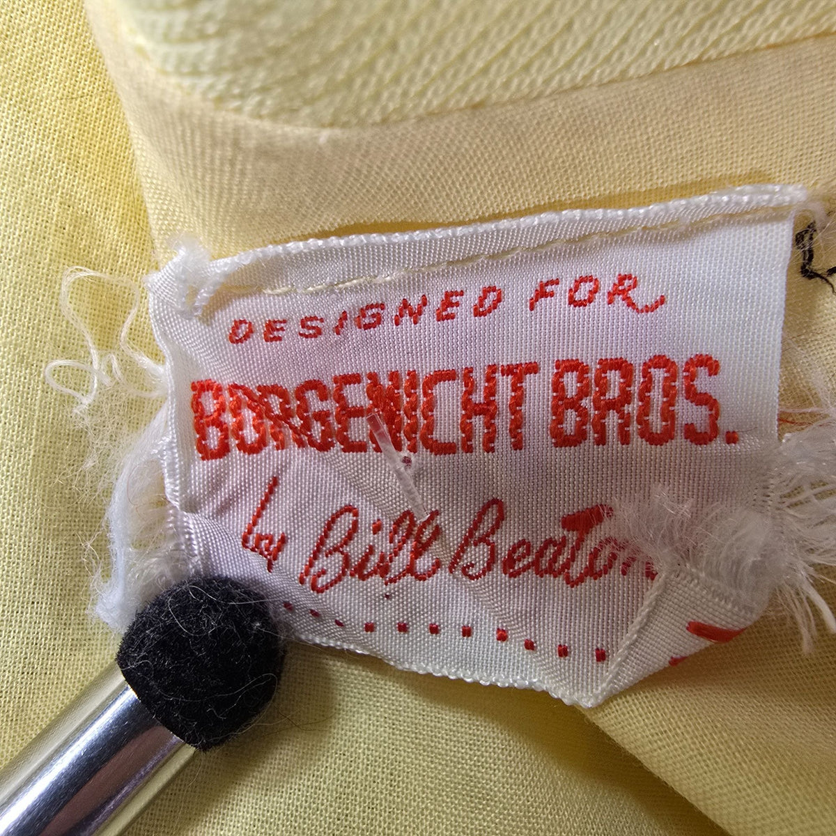 Vintage 1960s Bill Beaton For Borgenicht Bros. Yellow Sleeveless Mod Mini Dress (XS)