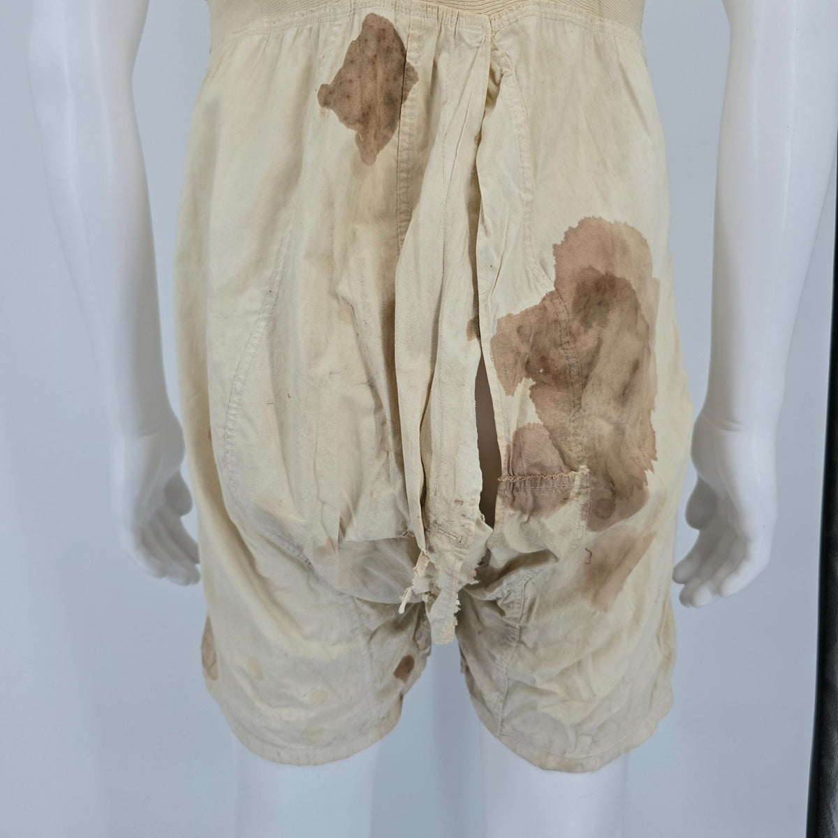 Vintage 1920s Police and Firemen Sleeveless Athletic Union Suit (M) *Damaged