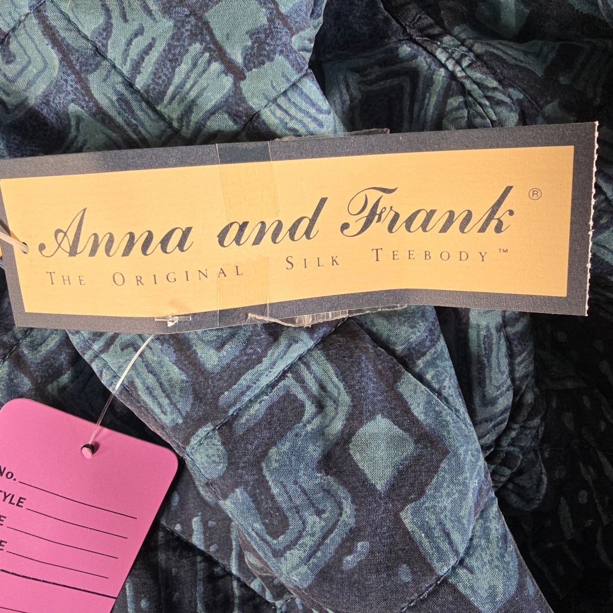 Deadstock NWT Vintage 1990s Anna and Frank Reversible Lightweight Silk Jacket (M)