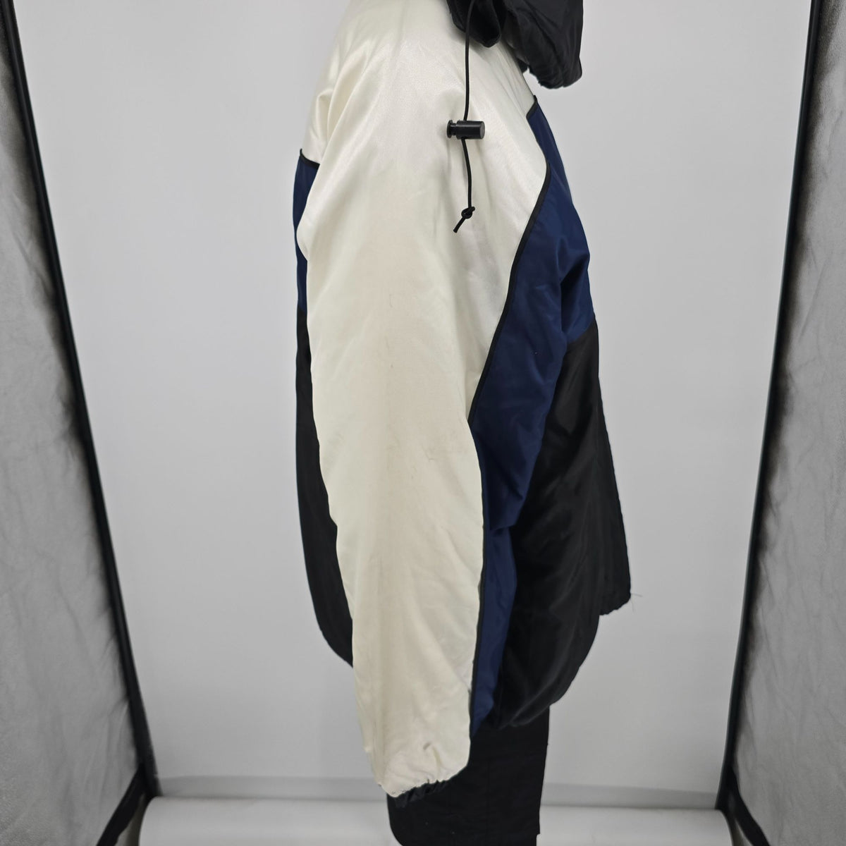 Vintage Y2K NFL St. Louis Rams Hooded Full-Zip Nylon Color Block Jacket (XXL)