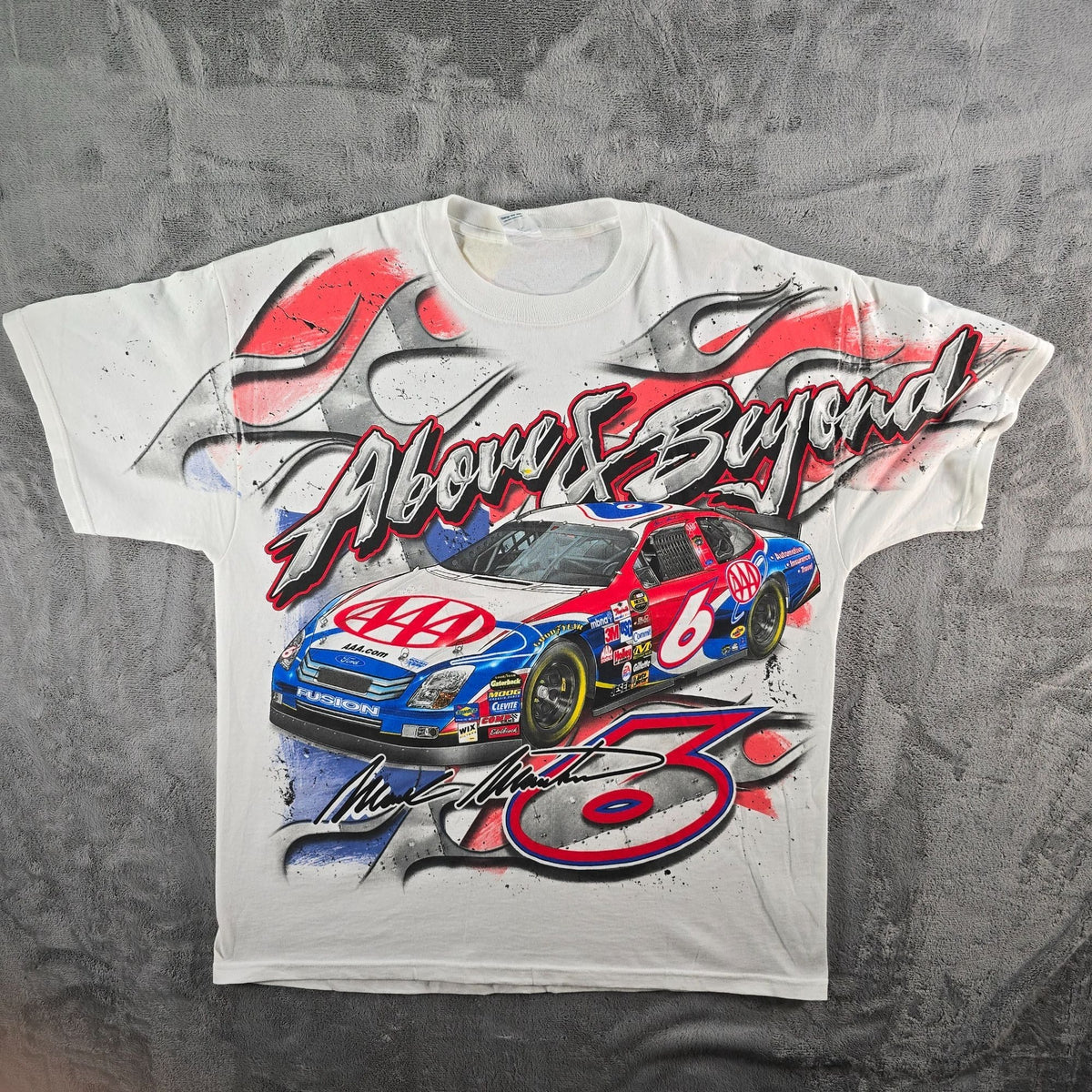 Vintage 2006 Delta Magnum Weight Martin AAA All Over Print T-Shirt (XL)