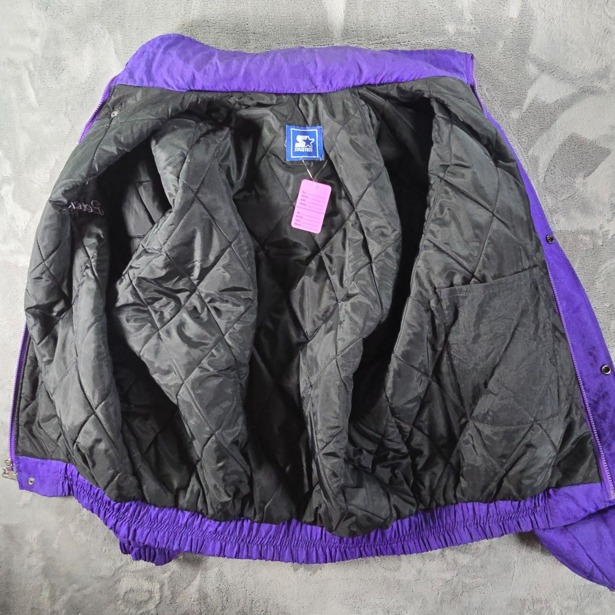 Vintage 1990s Starter Phoenix Suns Insulated/Hooded Color Block Jacket (XL/XXL)