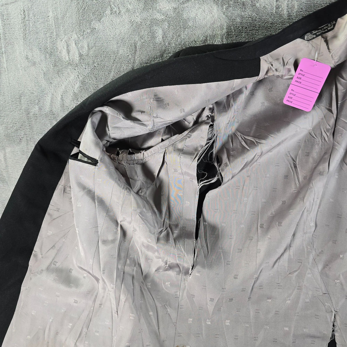 Vintage 1980s Christian Dior Monsieur Black Cambridge Police Blazer (42L) *Flaws
