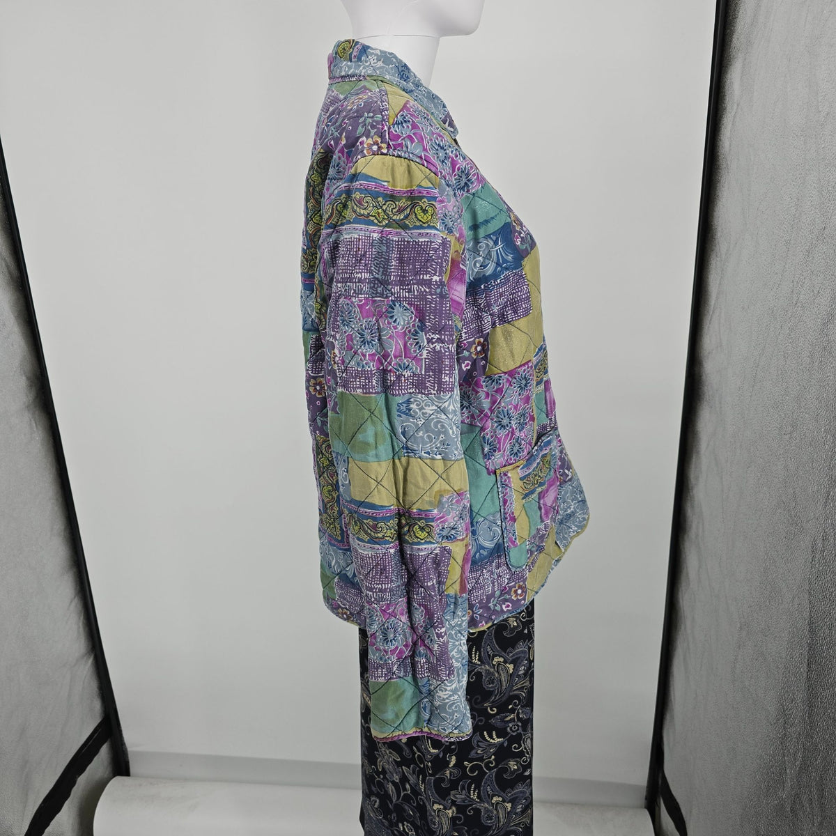 Deadstock NWT Vintage 1990s Anna and Frank Reversible Lightweight Silk Jacket (M)