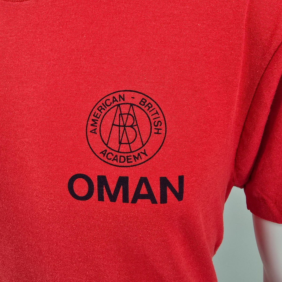 Vintage 1980s American-British Academy ABA Oman International School T-Shirt (L)