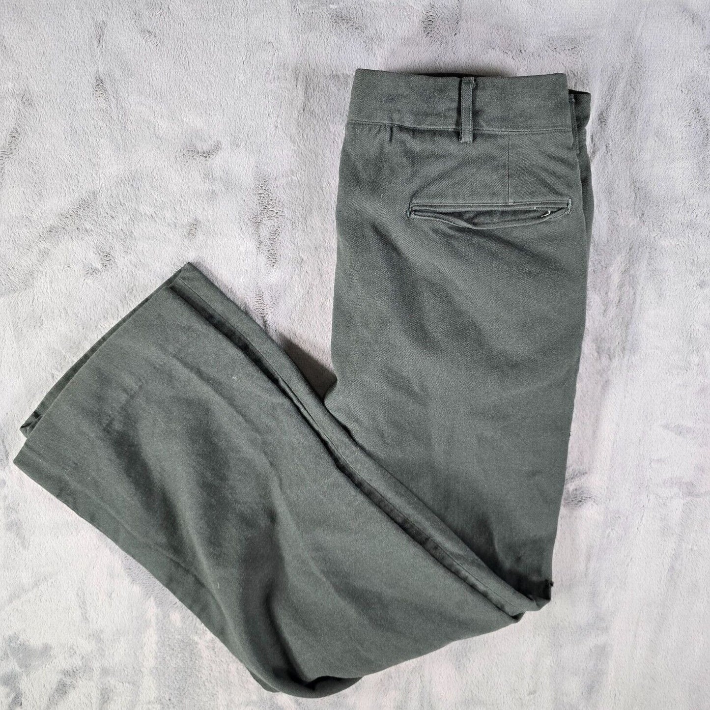 Vintage 1965 U.S. Army Vietnam Man's Wool Serge AG 44 Green Trousers (32x28)