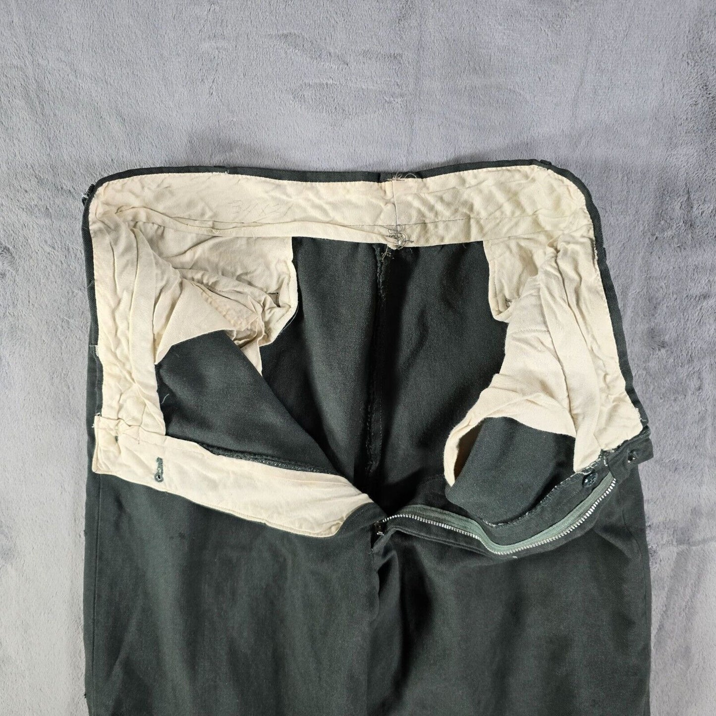 Vintage 1965 U.S. Army Vietnam Man's Wool Serge AG 44 Green Trousers (32x28)