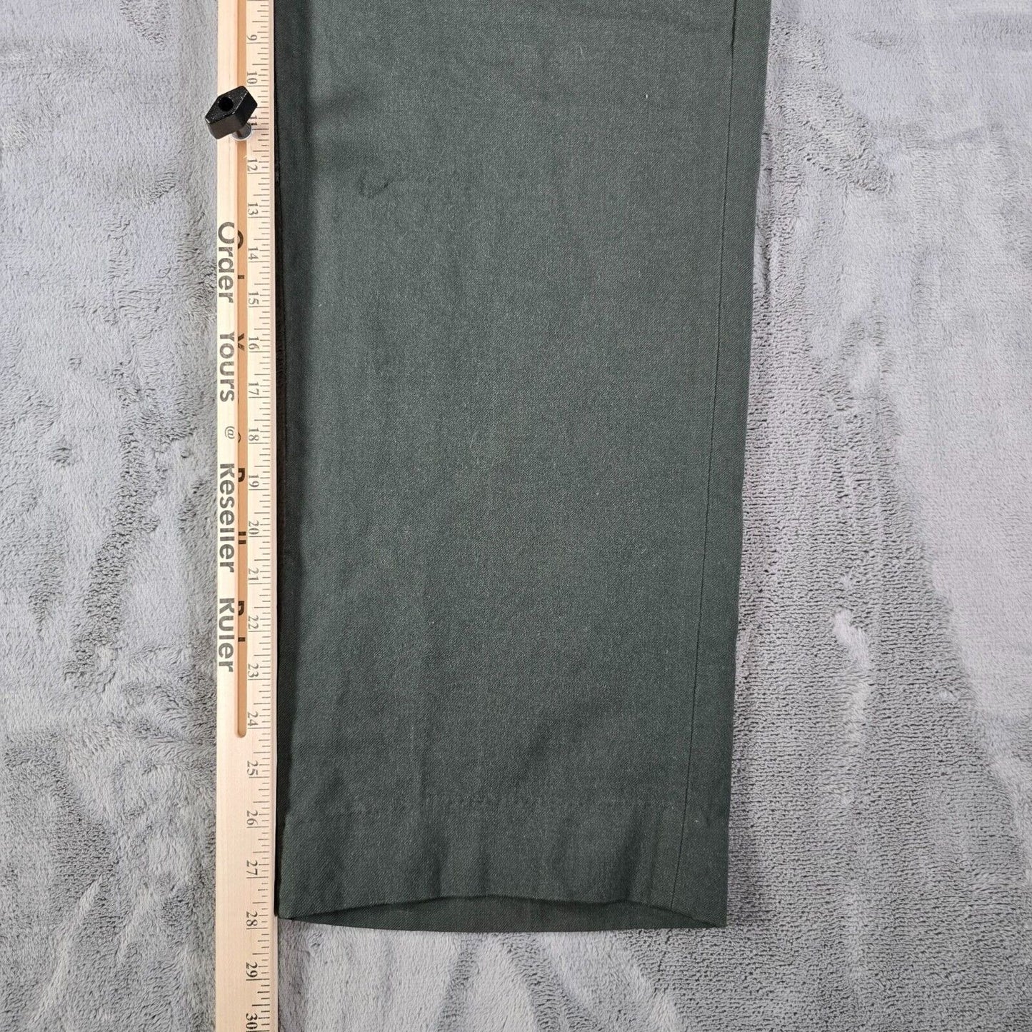 Vintage 1965 U.S. Army Vietnam Man's Wool Serge AG 44 Green Trousers (32x28)