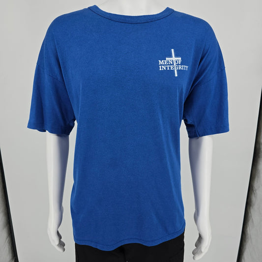 Vintage 1997 Promise Keepers Men of Integrity Stand in the Gap T-Shirt (XXL)
