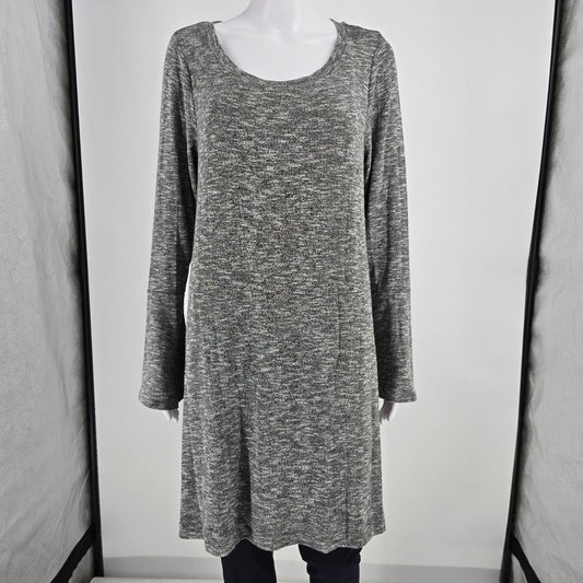 2010s a.n.a. A New Approach NWT Women's Heather Grey Tunic/Sweater Dress (L)