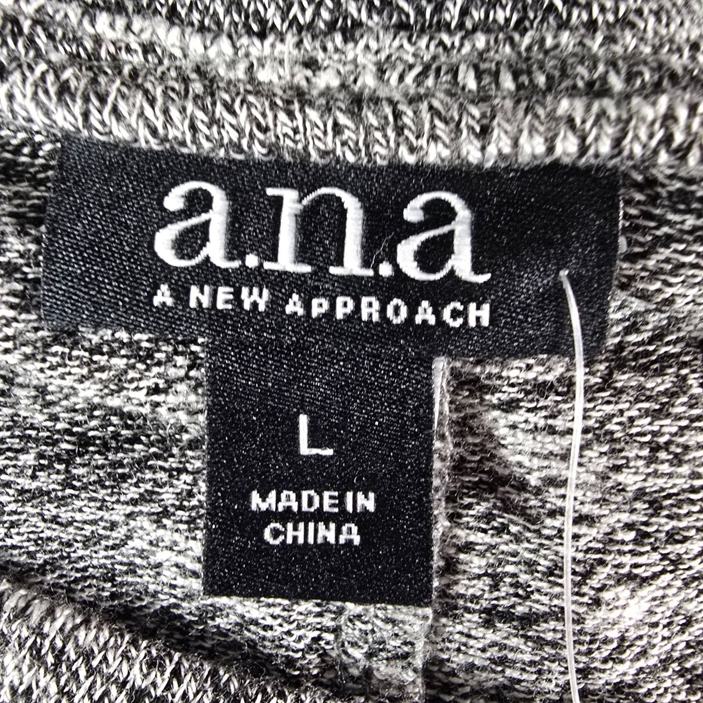 2010s a.n.a. A New Approach NWT Women's Heather Grey Tunic/Sweater Dress (L)