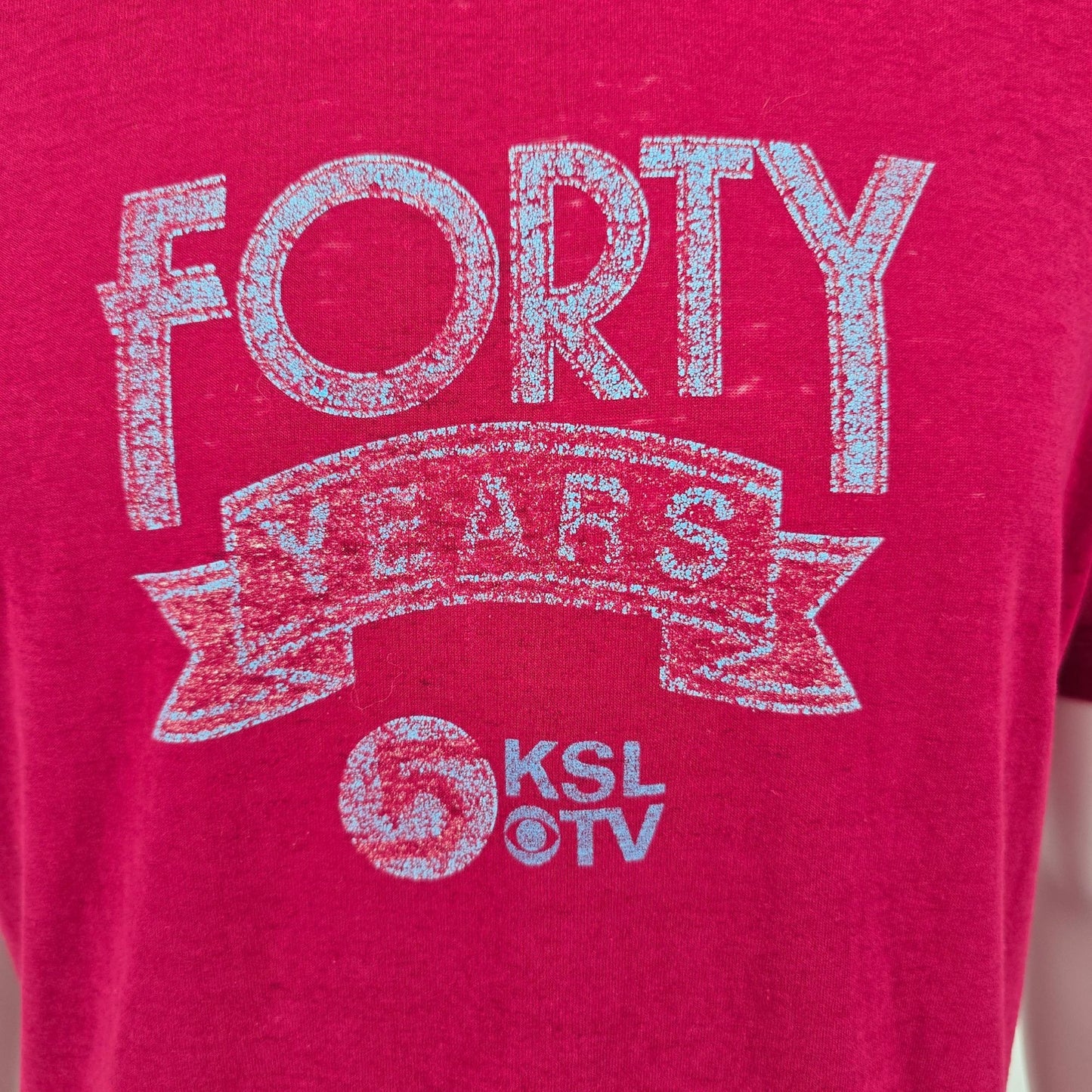 Vintage 1989 KSL TV CBS Salt Lake City Utah 40 Year Anniversary T-Shirt (M/L)