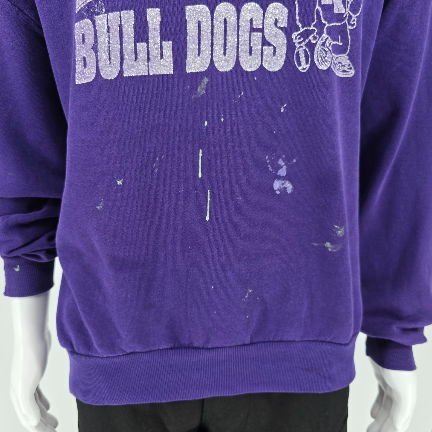 Distressed Vintage 1990s East Knox Bull Dogs Howard, Ohio Sweatshirt (2XL)