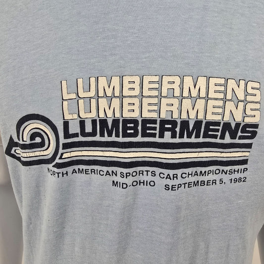 Vintage 1982 Lumbermens Mid-Ohio Camel GT 6-Hour Endurance Race T-Shirt (M)