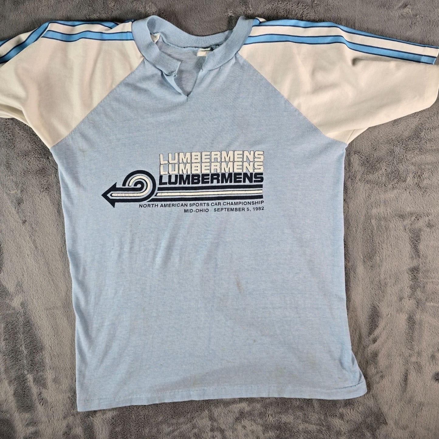 Vintage 1982 Lumbermens Mid-Ohio Camel GT 6-Hour Endurance Race T-Shirt (M)