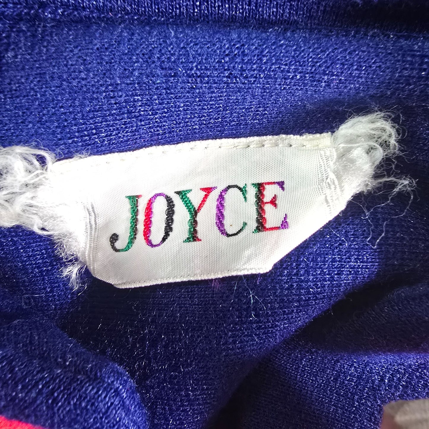 Vintage 1960s Joyce Navy Blue/Pink Knee Length Stand Collar Mod Coat (S)