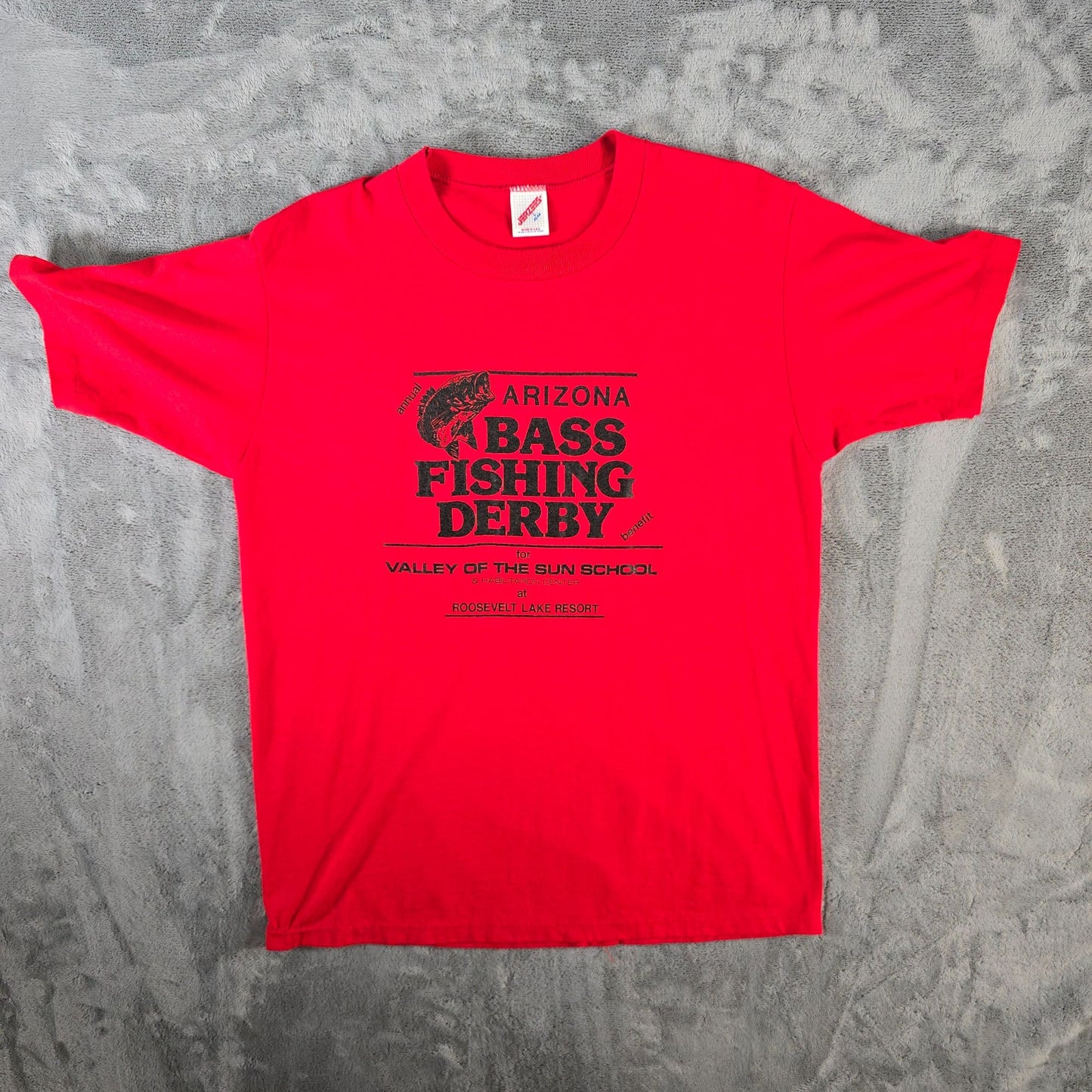 Vintage 1990s Arizona Bass Fishing Derby Valley of the Sun School T-Shirt (M/L)