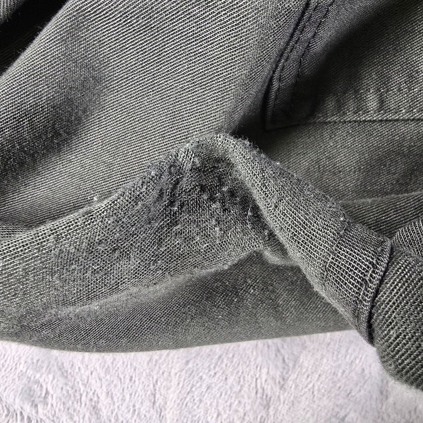 Vintage 1970s Green Large Pocket Serval Zipper Utility Work Pants (31x27) *Fair*